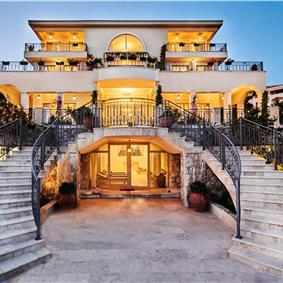 11 bedroom seafront villa with infinity pool near Budvar, sleeps 22